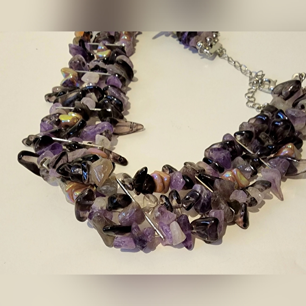 Free People Amethyst Triple Strand Choker - Picture 10 of 10